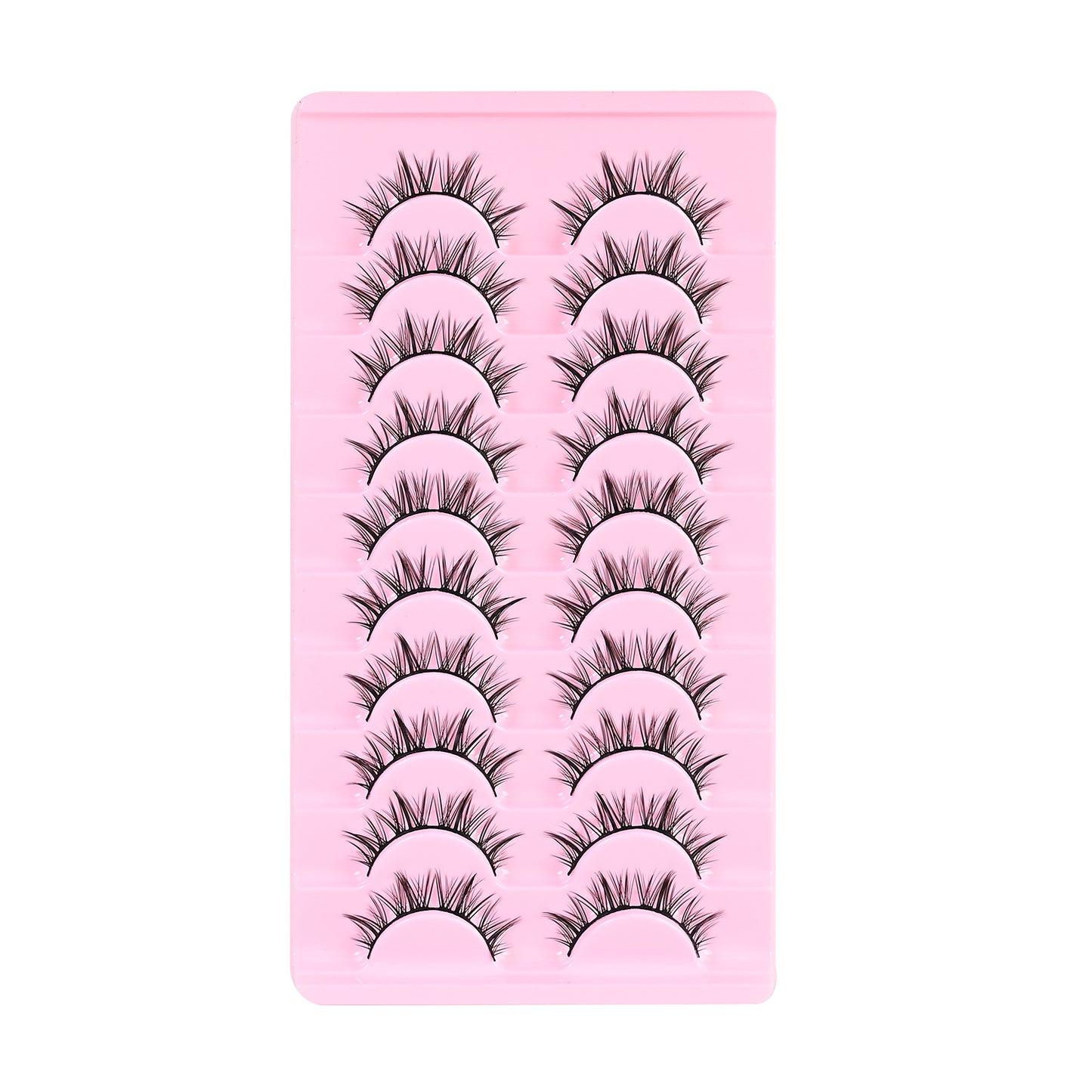 Rows Thick Hard Stem Eyelashes Archdemon Trendy Cartoon Cotton False Lashes