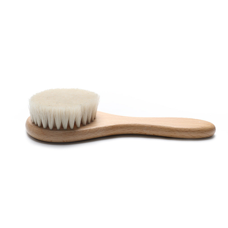 Beech Round Head Airbag Three-piece Wool Brush Hair Brushes & Combs