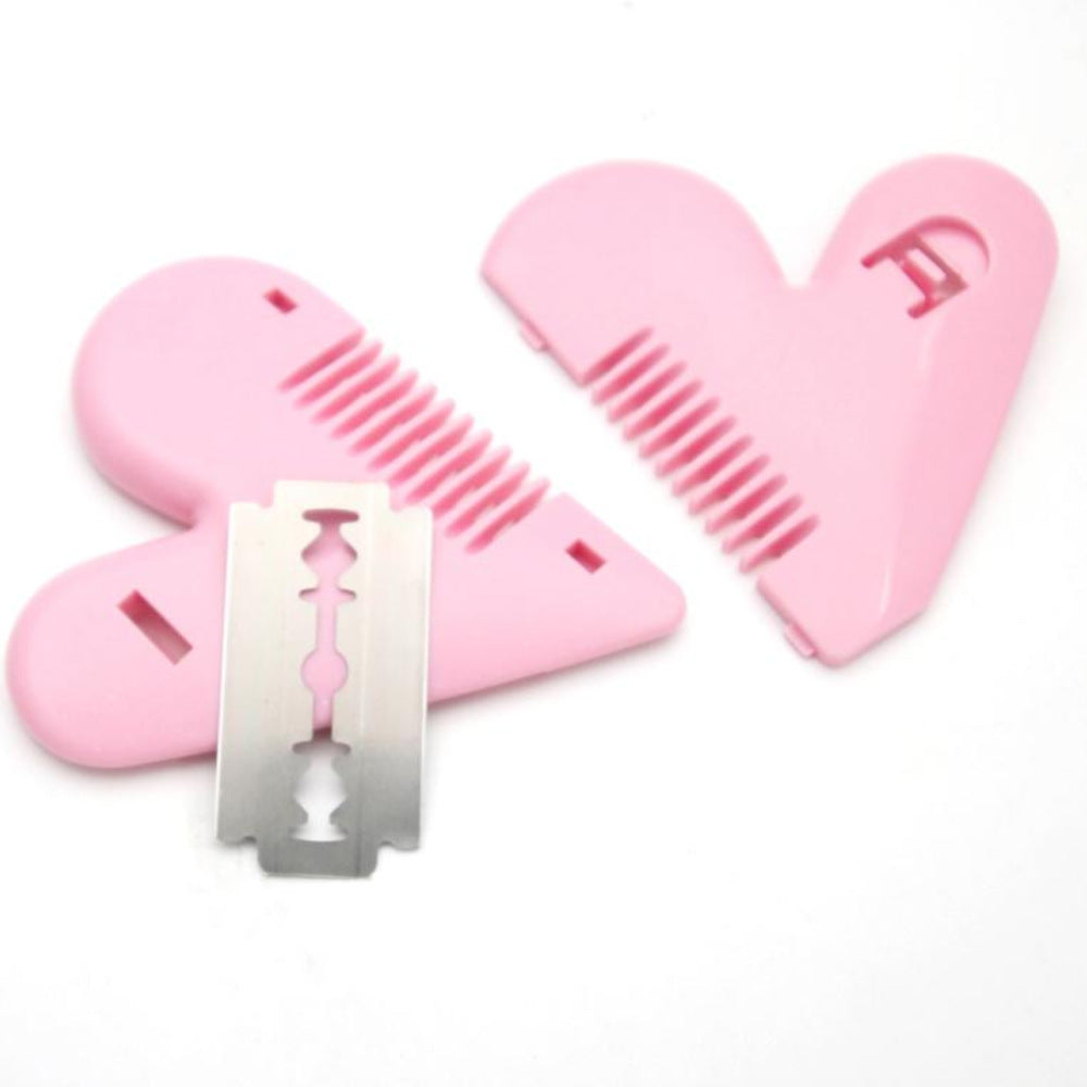 Peach Heart Double-sided Repair Knife Self-service Hair Brushes & Combs