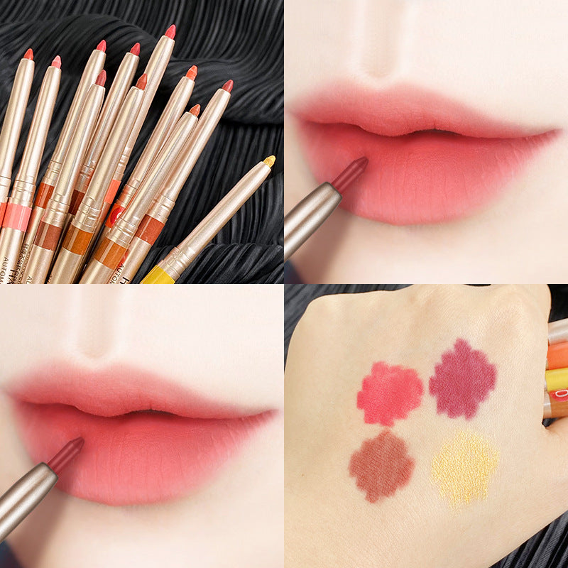 Han Automatic Rotation Liner Pen Matte Long Lasting Waterproof Lipsticks