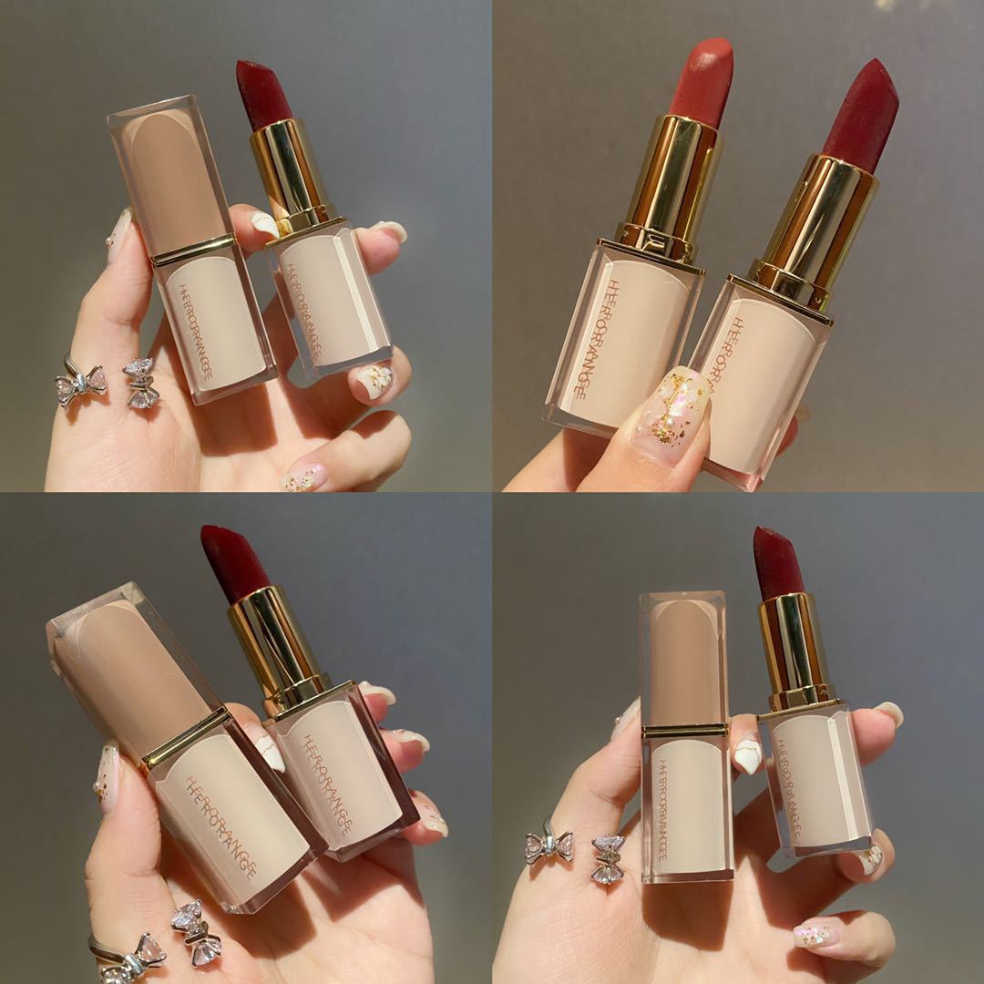 Square Tube Matte Veet Waterproof Long Lipsticks