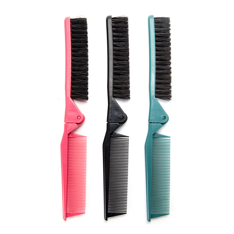 Double-tooth Folding Household Small Portable Hairdressing Hair Brushes & Combs