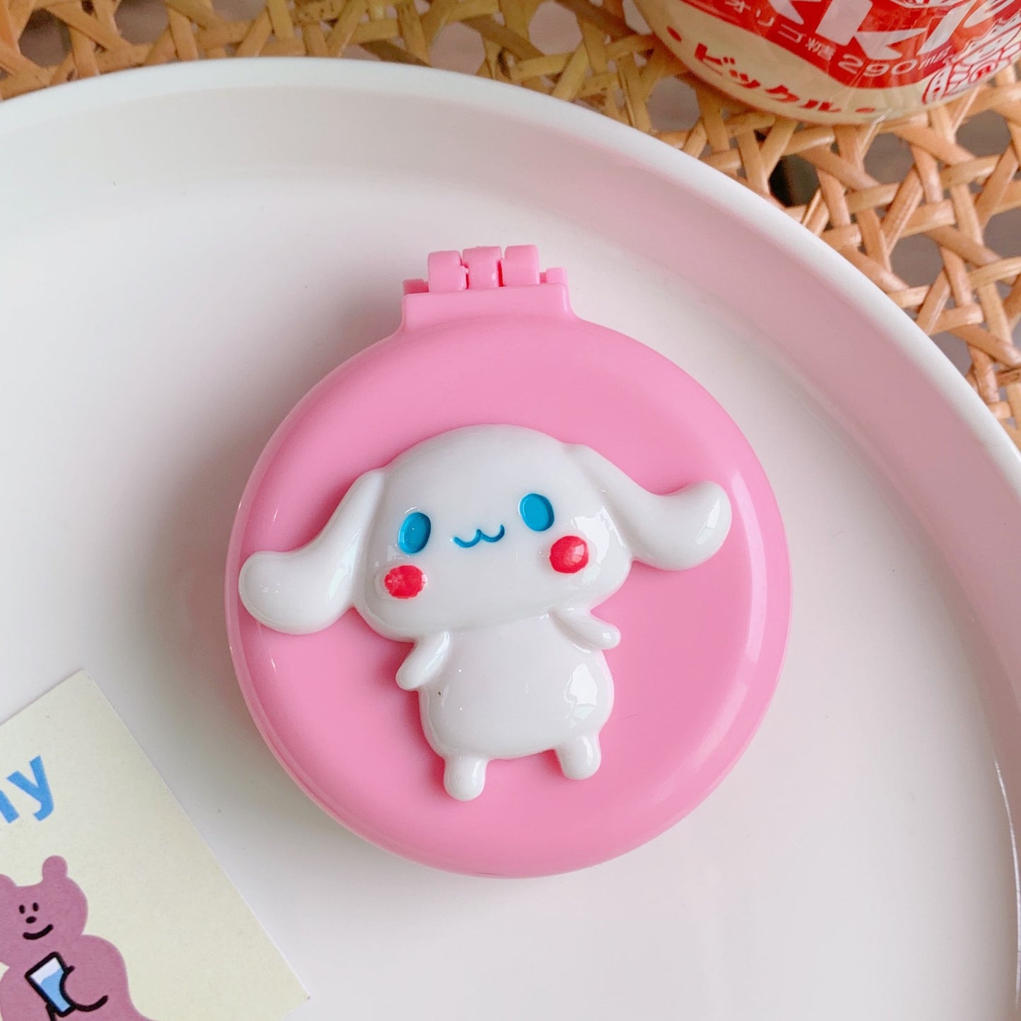 Cute Cartoon Girlish Air Cushion Mirror Hair Brushes & Combs