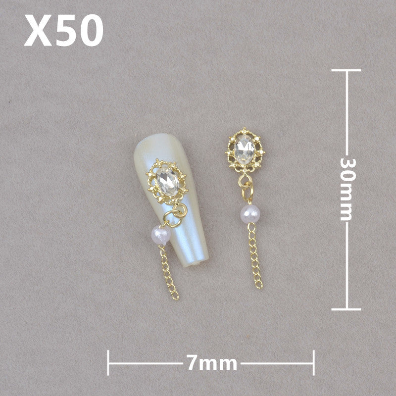 Five-pointed Star Bamboo Pearl Four Stars Nail Care Nail Art