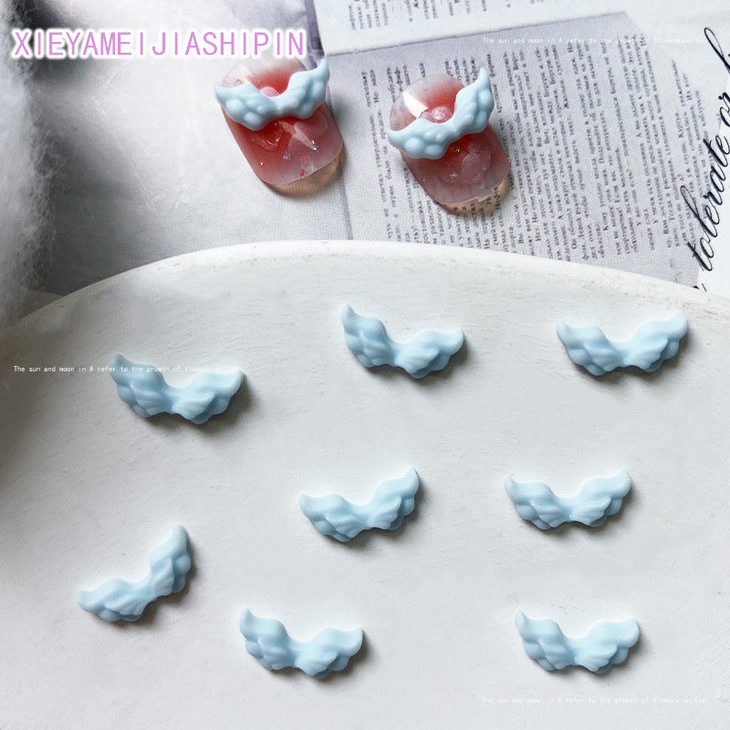 Angel Wings Trinket Mini Cartoon Resin Nail Care Nail Art