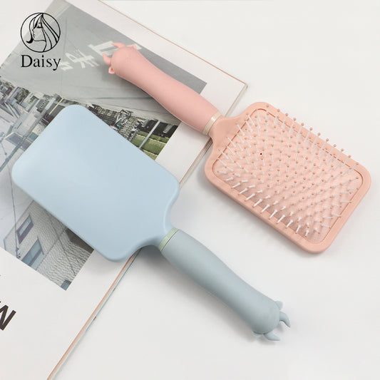 Horn Handle Air Cushion Square Airbag Hair Brushes & Combs