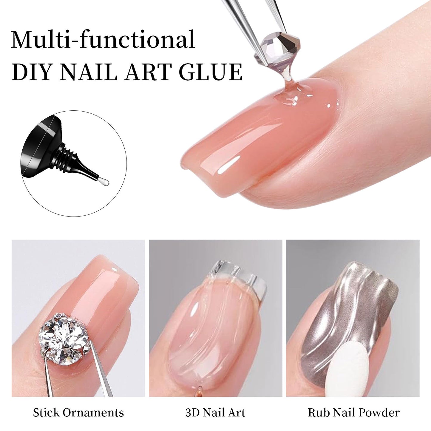 Rhinestone Sticking Glue Sticky Diamond Jewelry Nail Polish