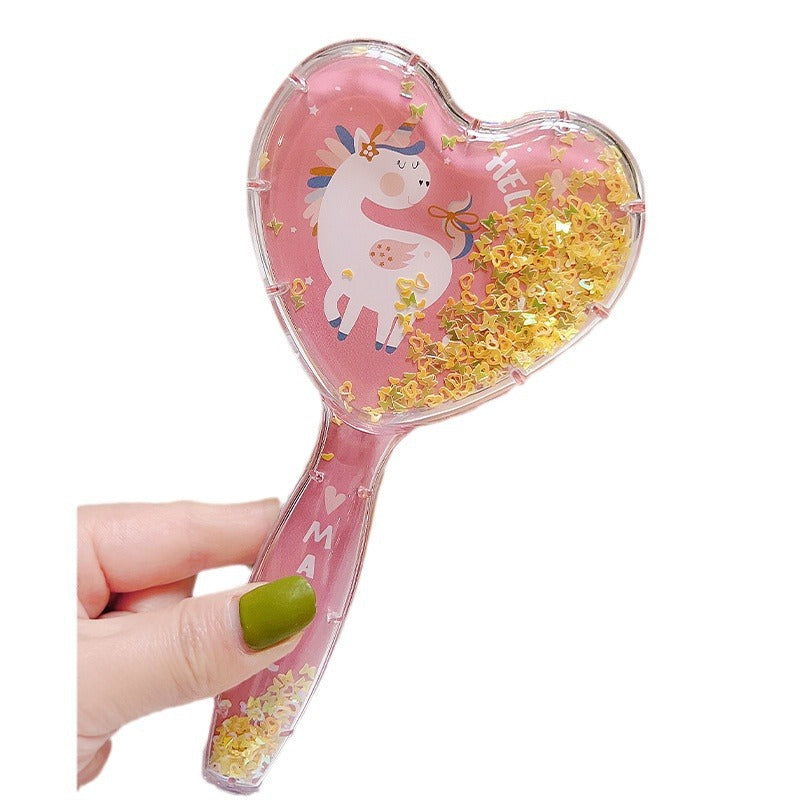 Quicksand Air Cushion Massage Cute Heart Does Hair Brushes & Combs