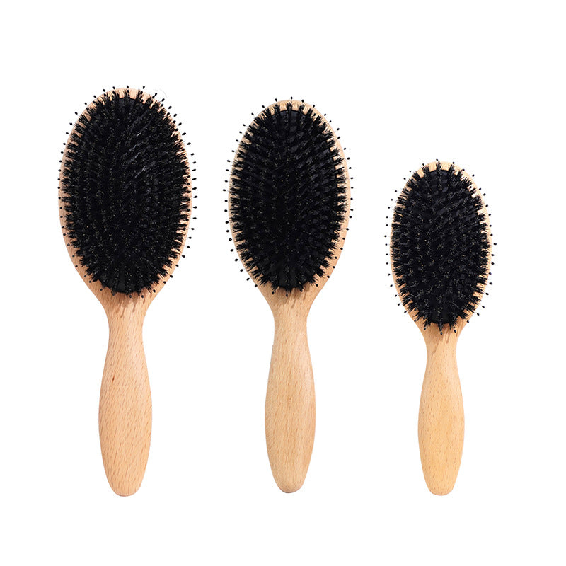 Beech Bristle Air Cushion Massage Scalp Hair Brushes & Combs