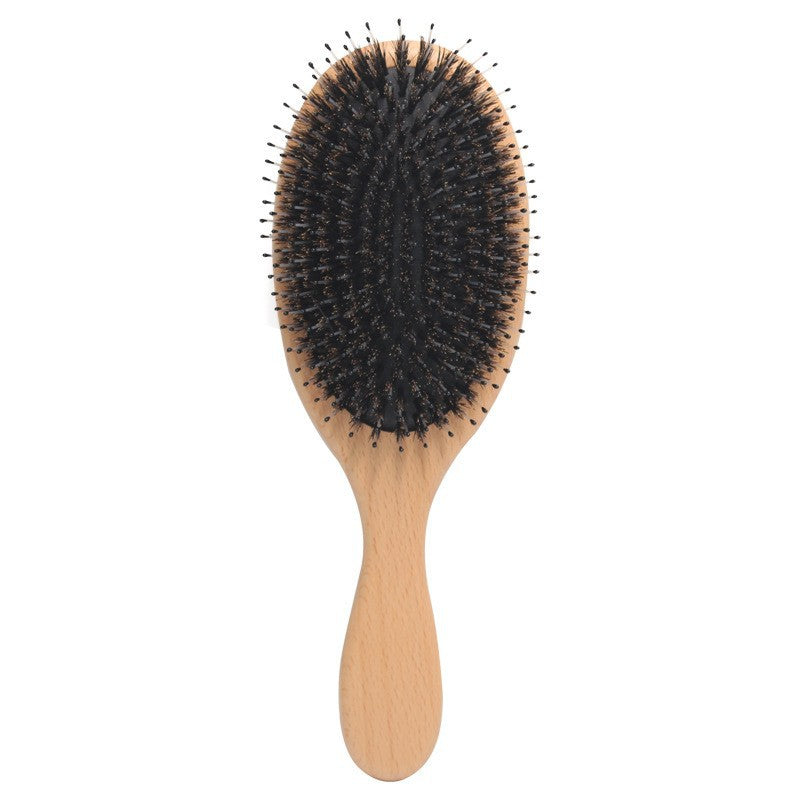 Beech Bristle Scalp Massage Airbag Straight Hair Brushes & Combs