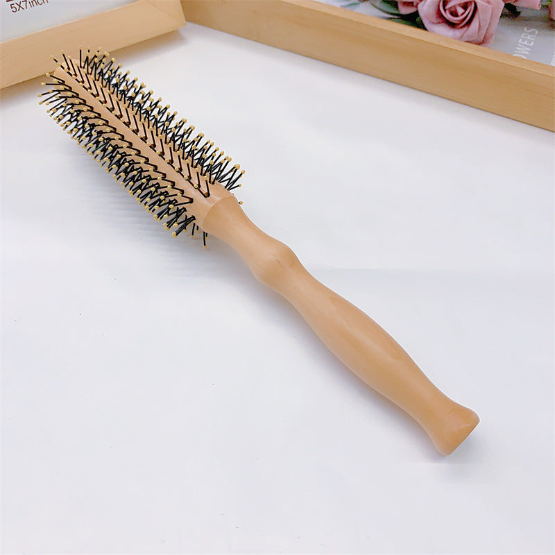 Women's & Men's Simple Wooden Curling Style Hair Brushes & Combs