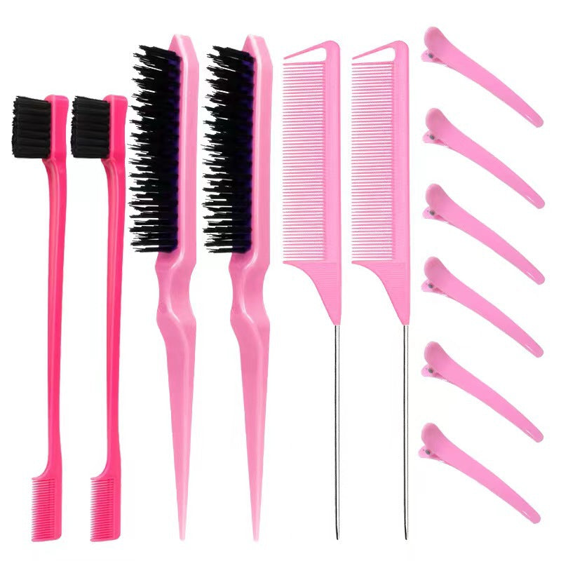 Sets Fluff Steel Needle Tail Duckbill Clip Hair Brushes & Combs