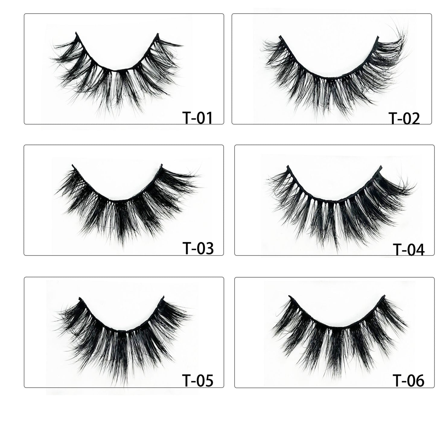 Double Pairs Of Eyelashes Natural Thick Imitated Mink False Lashes