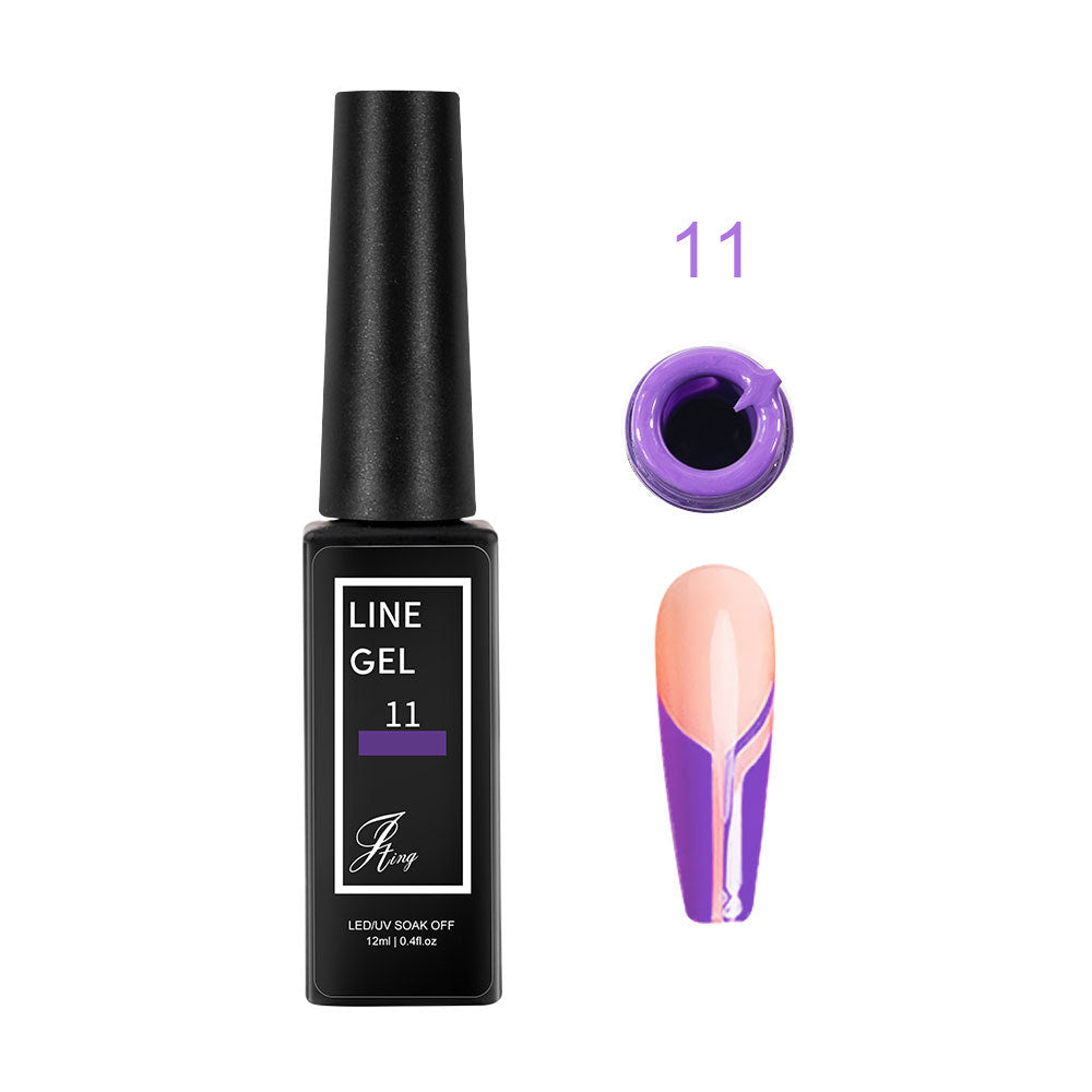 Single Bottle Line Pulling Gel Artificial Nail Polish