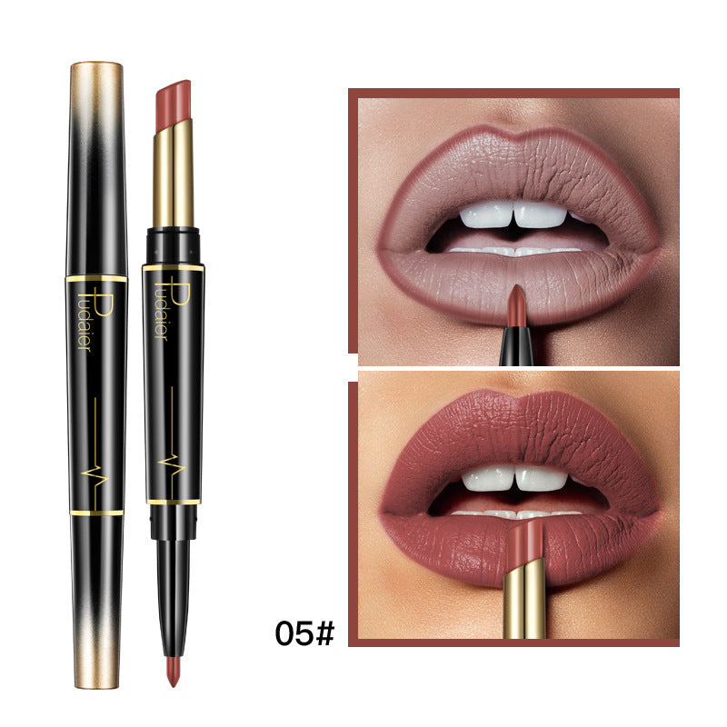 Innovative Double-headed Liner Matte Gloss Color Lipsticks