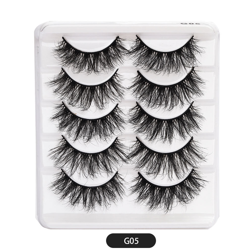 Eyelashes Thick Cross Imitated Mink Pairs False Lashes