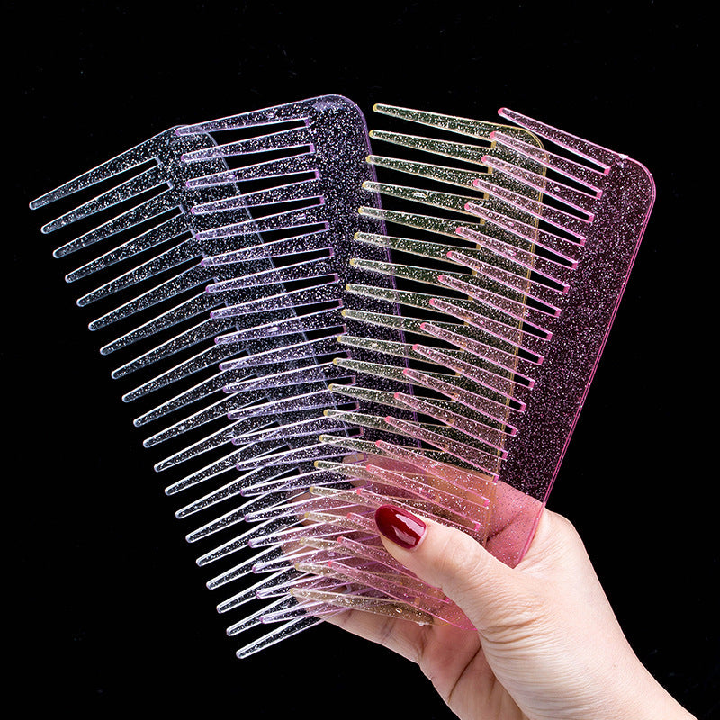 Glitter Color Dense Tooth Male Female Home Hair Brushes & Combs