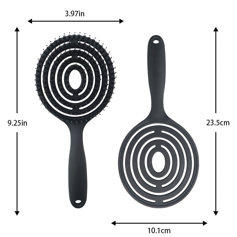 Bristle Arc Round Hairdressing Long Fluffy Hair Brushes & Combs