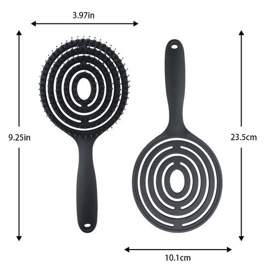 Bristle Arc Round Hairdressing Long Fluffy Hair Brushes & Combs