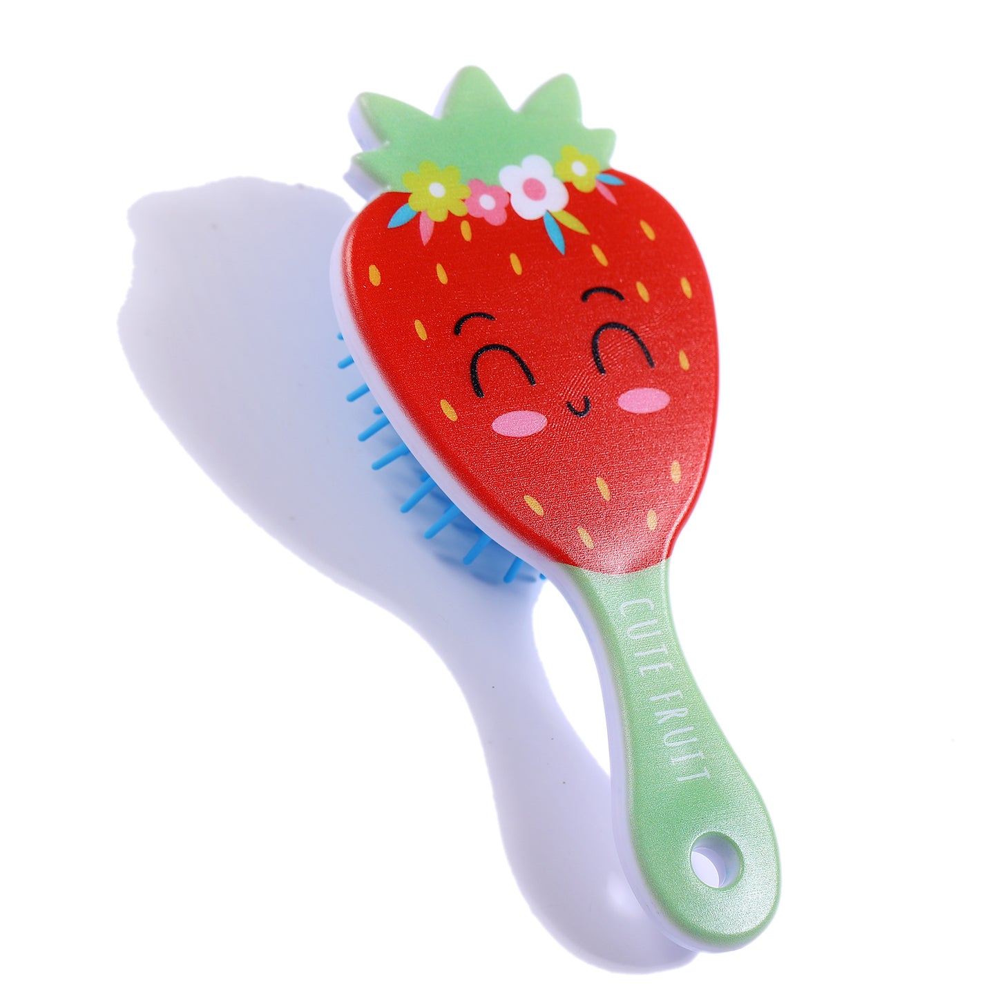 Children's Cute Strawberry Shape Small Expression Pattern Hair Brushes & Combs