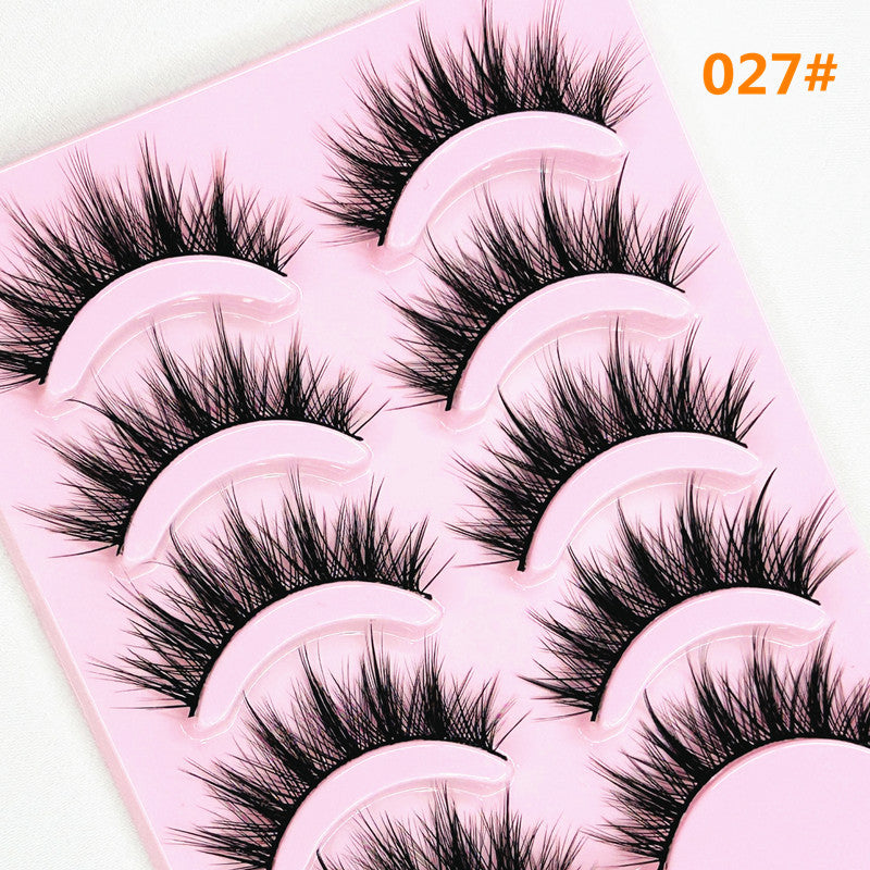 Pairs Of Natural Curling Thick Little False Lashes