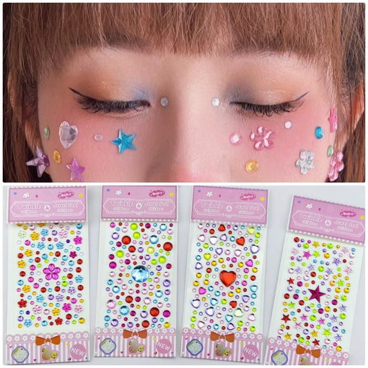 Children's Diamond Gem Stationery Stage Eyebrow Crystals Nail Care Nail Art