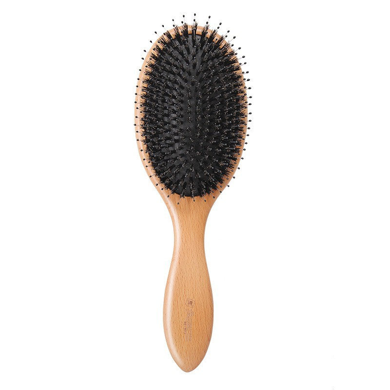 Beech Bristle Scalp Massage Airbag Straight Hair Brushes & Combs