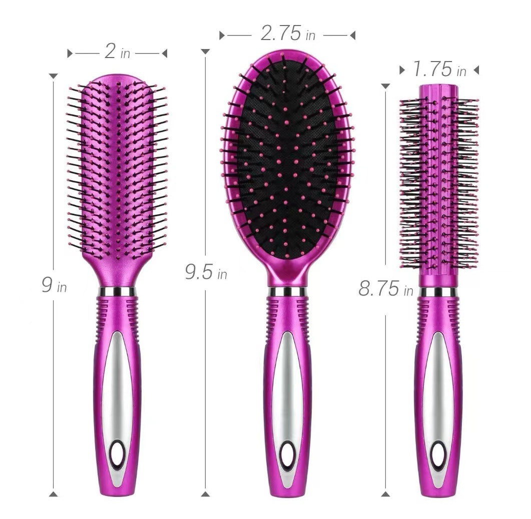 Plastic Lady Massage Style Ordinary Paint Hair Brushes & Combs