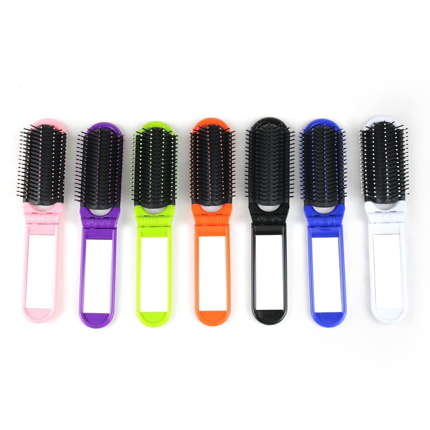 Clamshell Integrated Folding Mirror Package Special Hair Brushes & Combs