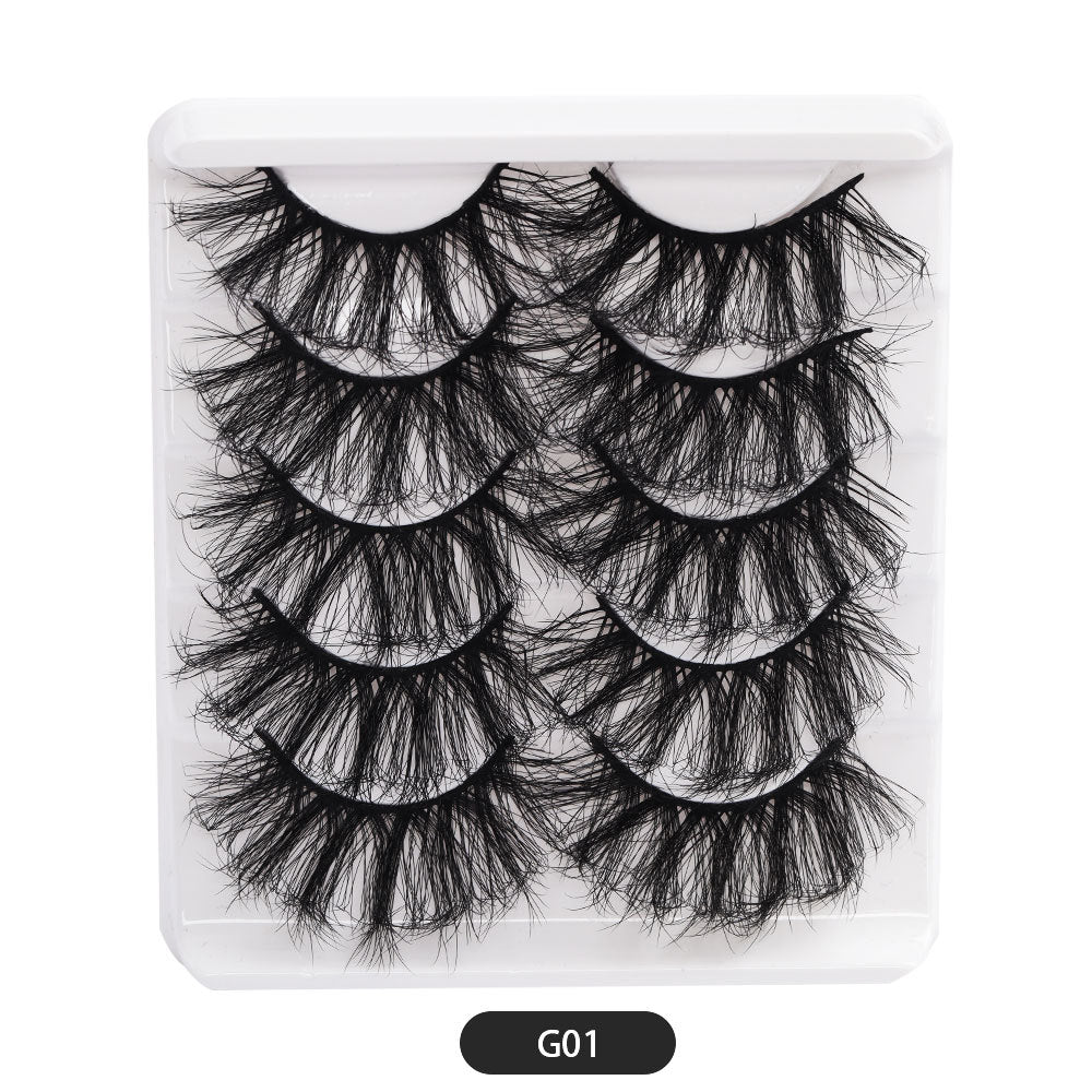 Eyelashes Thick Cross Imitated Mink Pairs False Lashes