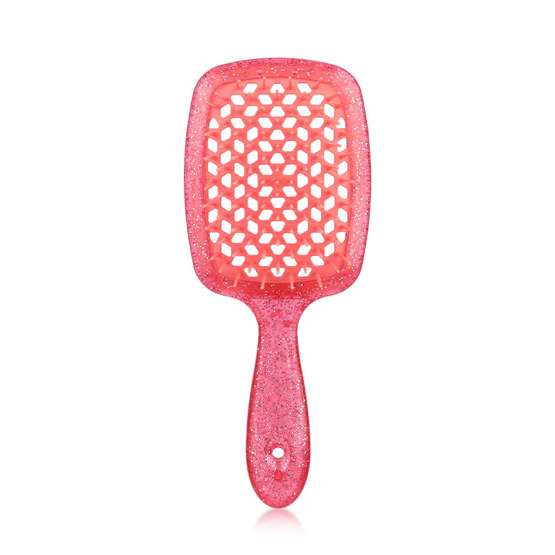 Shape Portable Transparent Color Head Massage Hair Brushes & Combs