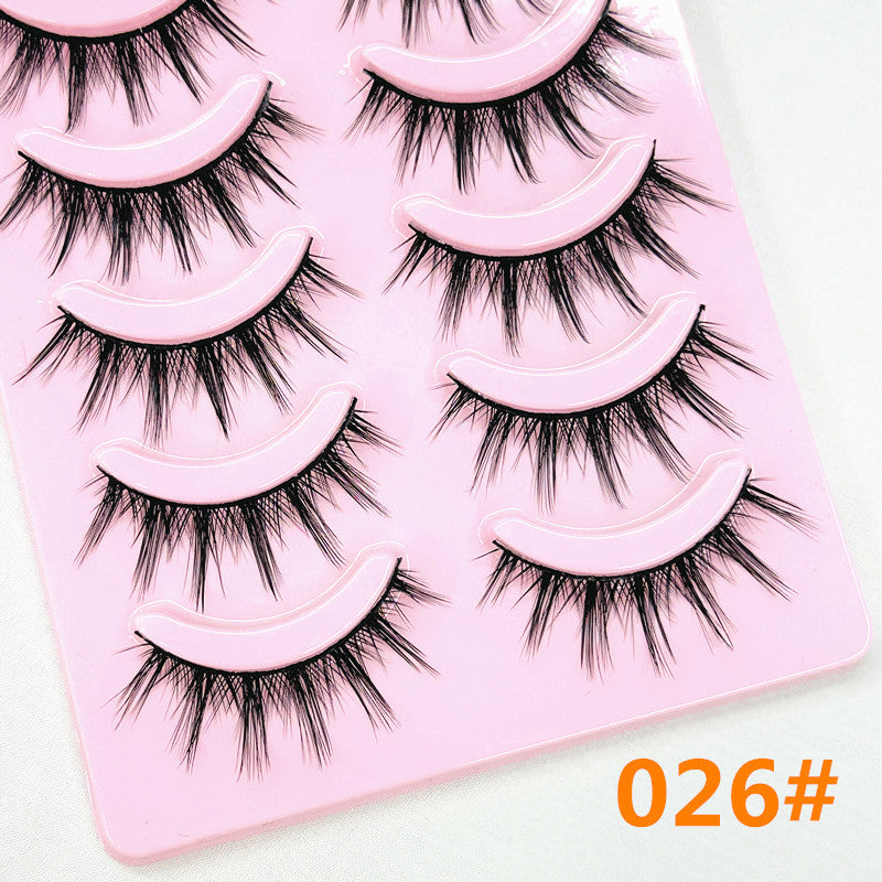 Pairs Of Natural Curling Thick Little False Lashes