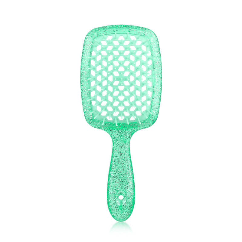 Shape Portable Transparent Color Head Massage Hair Brushes & Combs