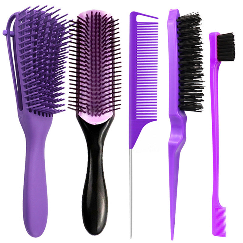 Hairdressing Suit Of Fine Teeth Fluff Tail Hair Brushes & Combs