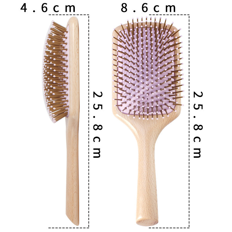 Cushion Airbag Massage Scalp Solid Wood High Hair Brushes & Combs