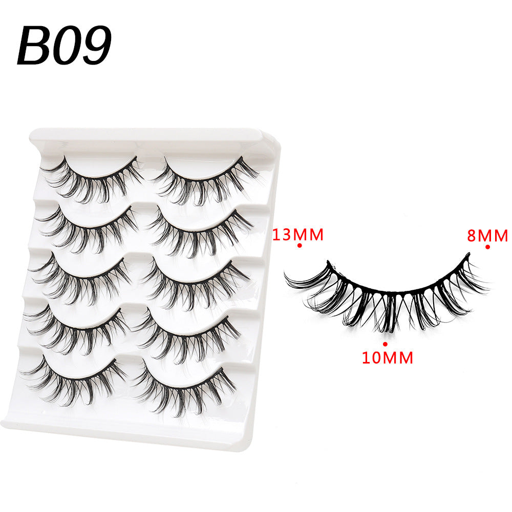 Devil Eyelashes Natural Curling Hard Stem False Lashes