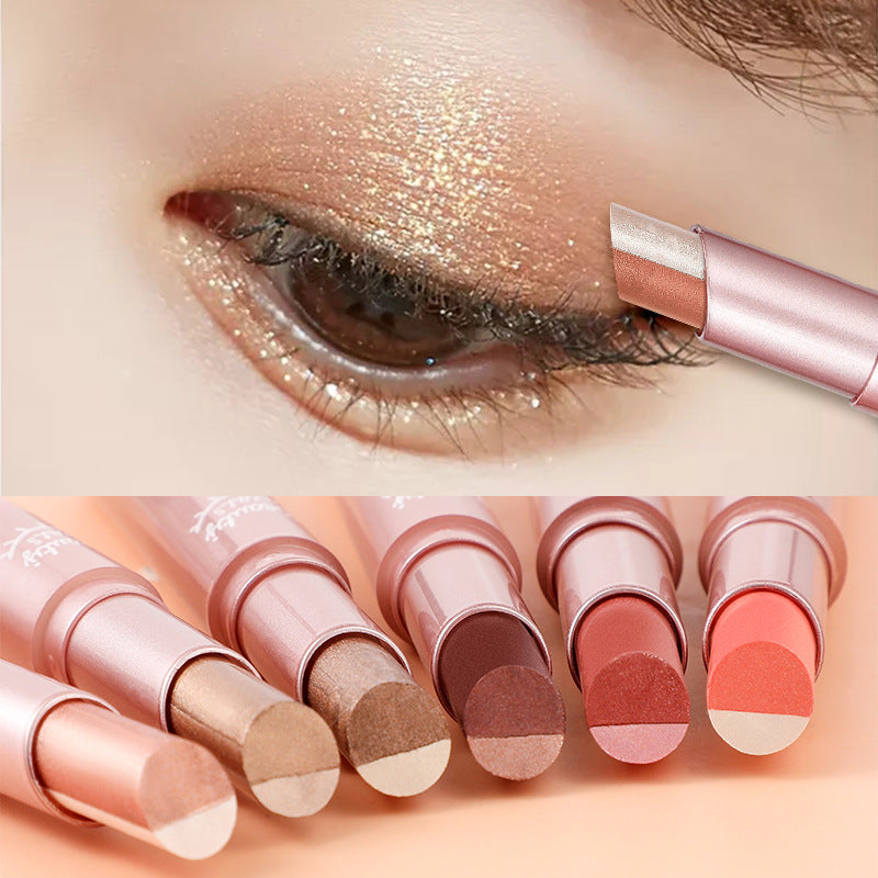 Gradient Two-color Pen Pearlescent Thin Glittering Eyeshadow