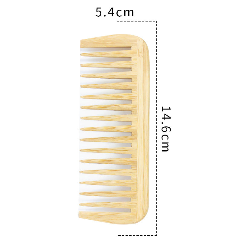 Pretty Elegant Slouchy Bamboo Stitching Hairdressing Hair Brushes & Combs