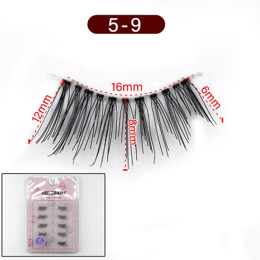 Hard Stem Thick Grafting Segmented Whole False Lashes