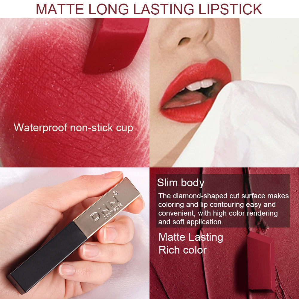 Small Gold Bar Matte Long Lasting Nonstick Cup Lipsticks