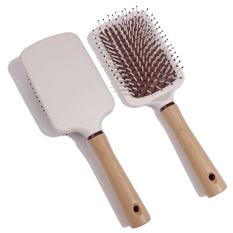 Portable Hairdressing Wooden Airbag Massage Meridian Hair Brushes & Combs