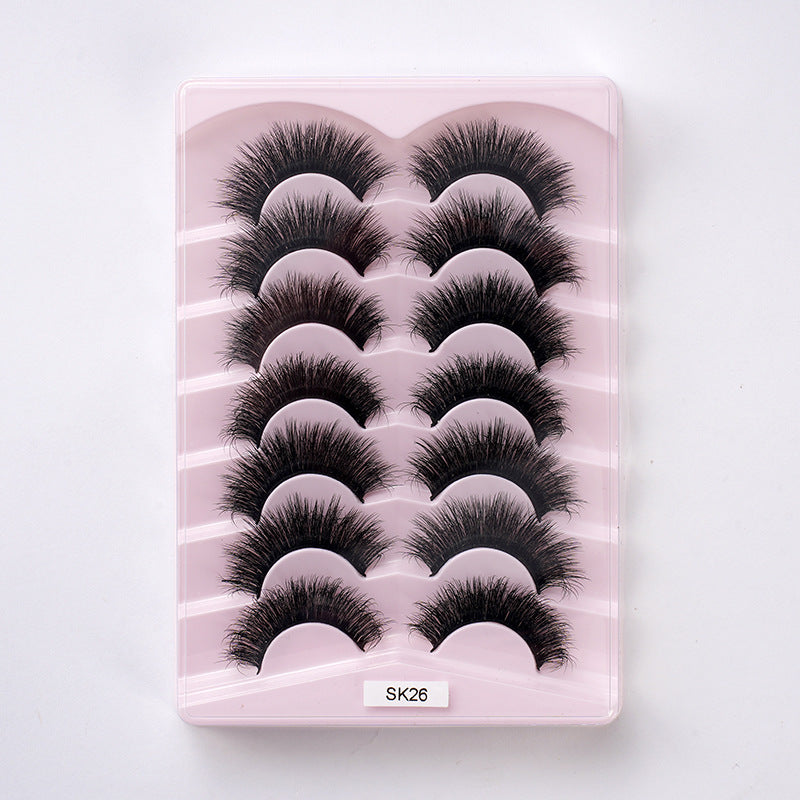 Chemical Fiber Eyelashes Natural Thick Curling False Lashes