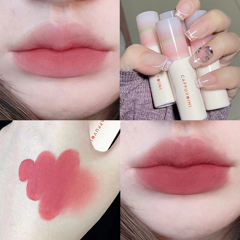 Small Milk Tube Air Feeling White Matte Veet Lipsticks