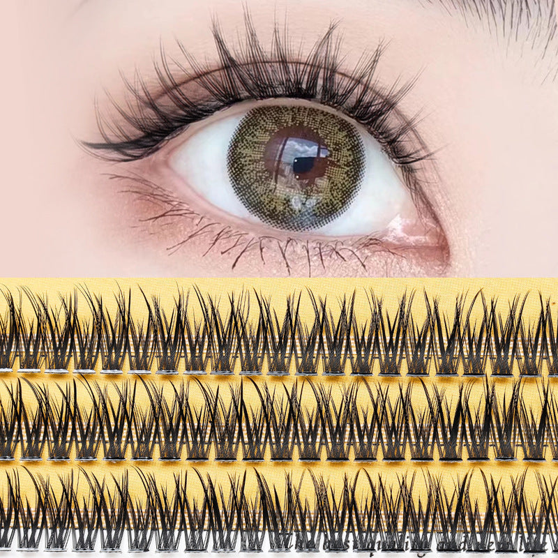 Cluster Hot Melt Dovetail Thick Individual False Lashes