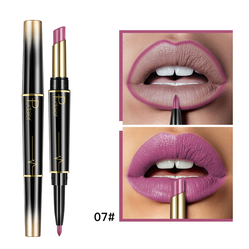 Innovative Double-headed Liner Matte Gloss Color Lipsticks