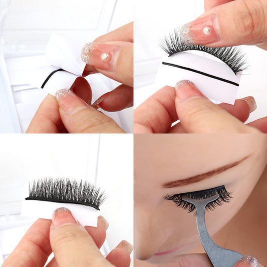 Glue Strip Eyelashes Pair Colorful Suit False Lashes