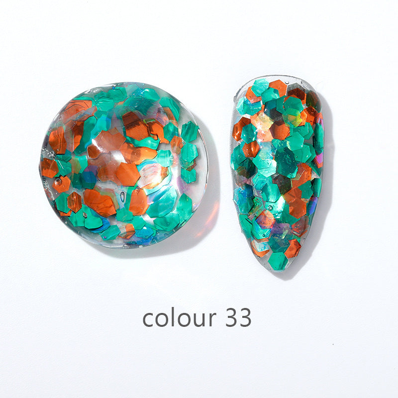 Beauty Gel Mini Color Large Sequins Nail Polish