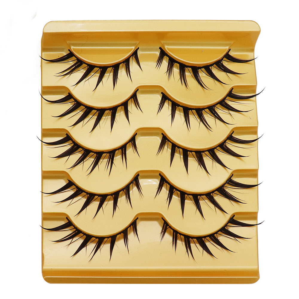 Eyelashes Three-branch Color Tail Lengthened Oblique False Lashes