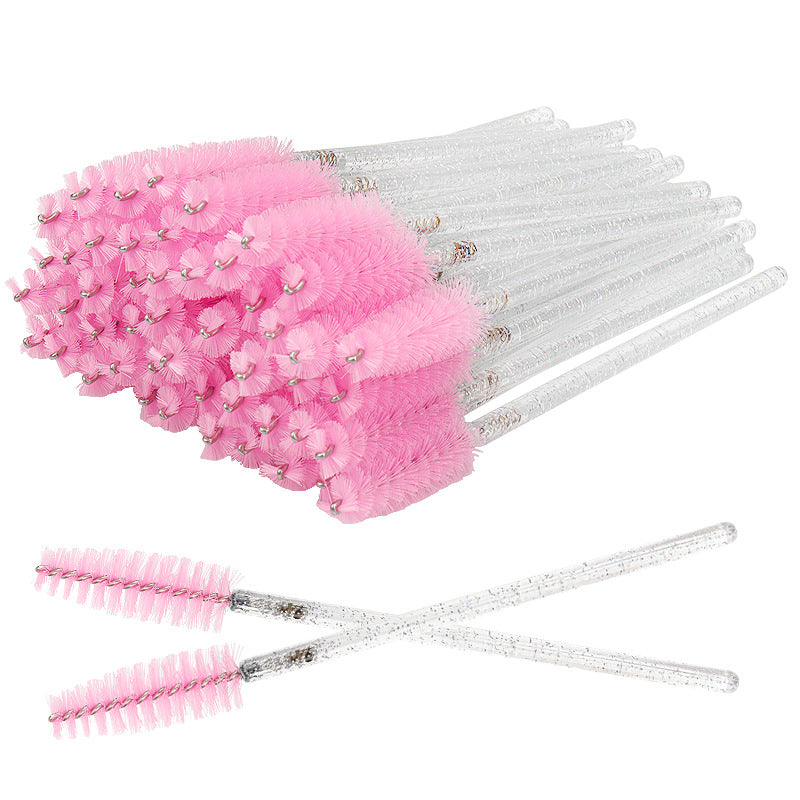 Wholesale Crystal Spiral Mascara Brush Extremely Fine Eyelash Wedding Makeup Brushes Accessories