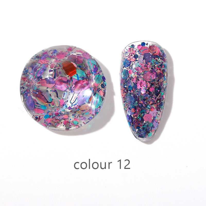 Beauty Gel Mini Color Large Sequins Nail Polish